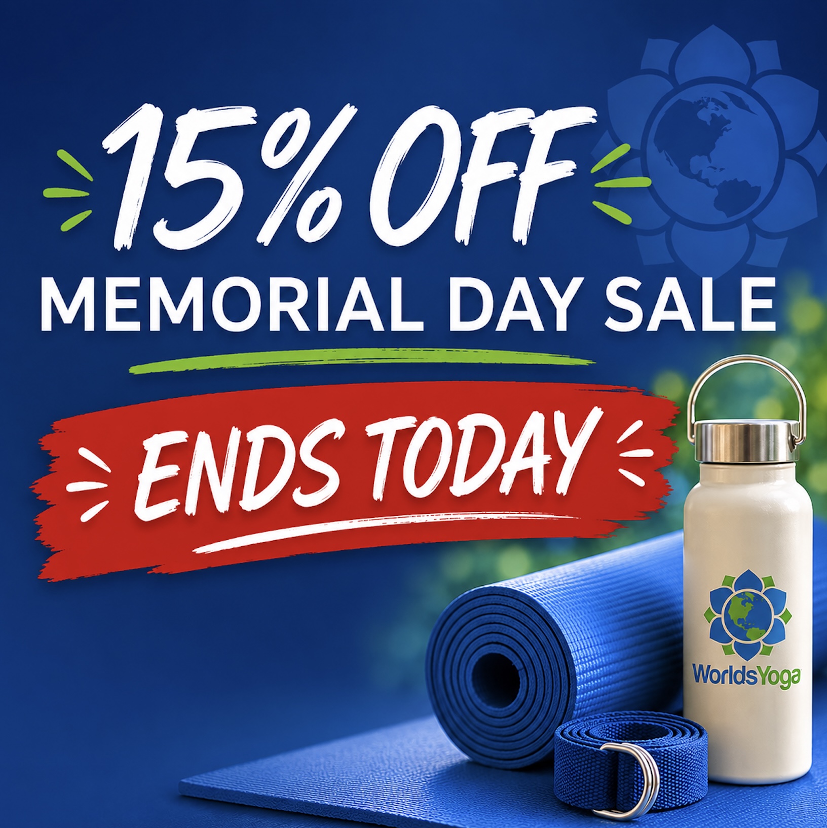 15% Memorial Day Sale