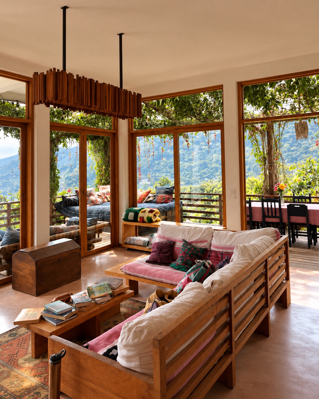 Living room at The Seed Habitat