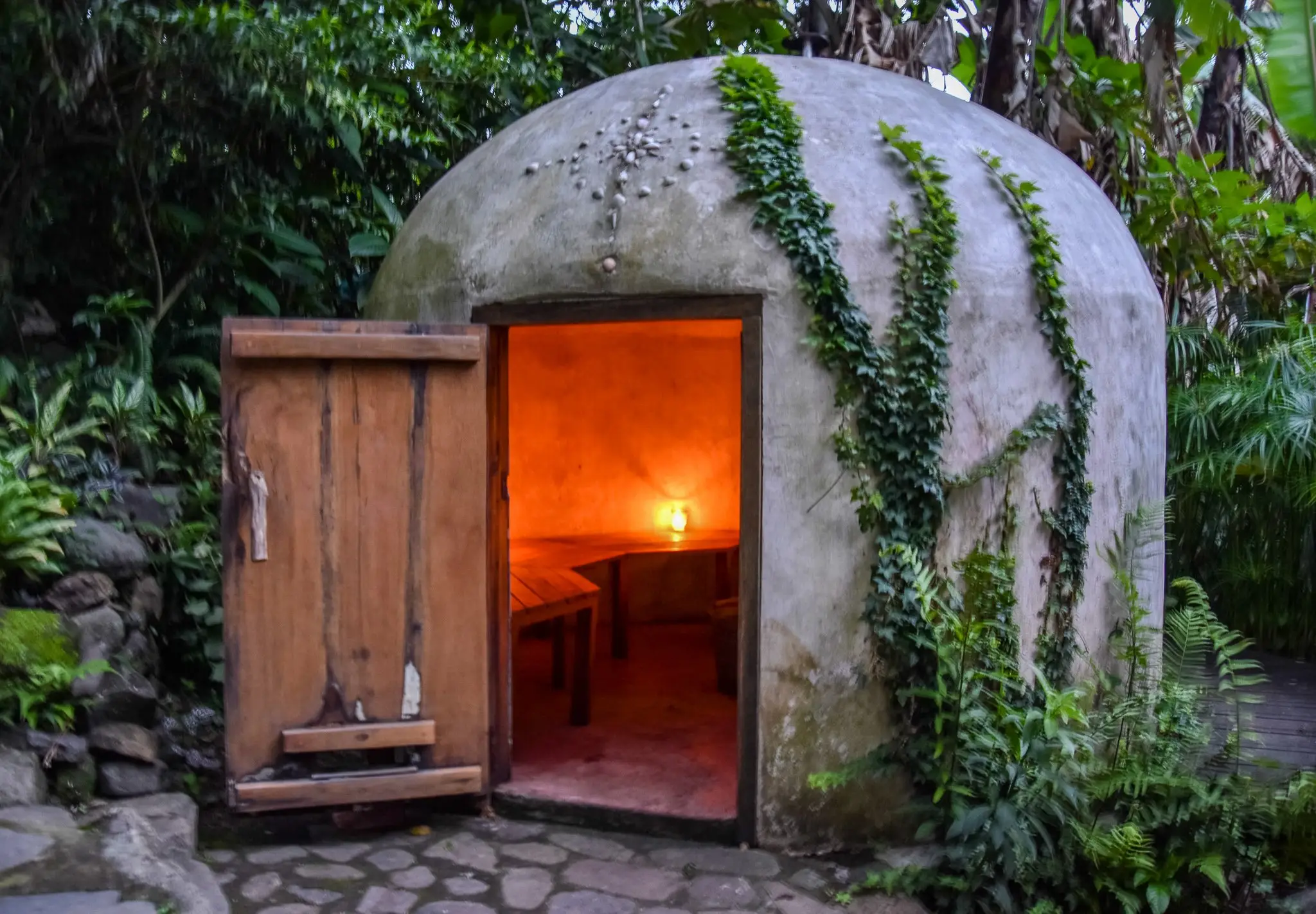 Traditional temazcal at The Seed Habitat
