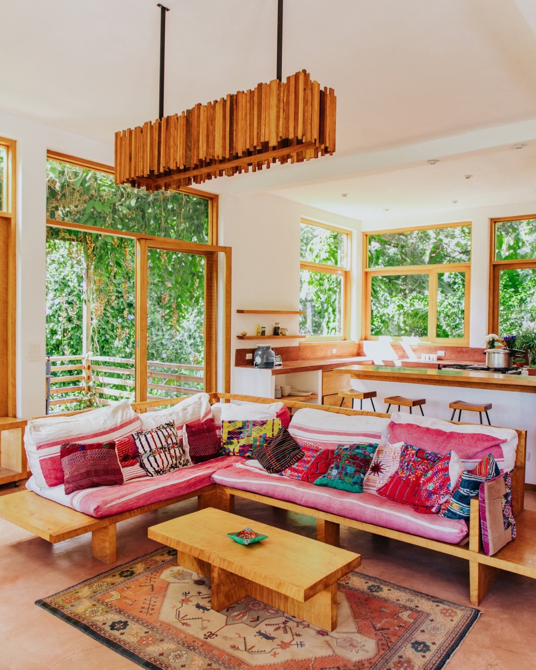 Living room at The Seed Habitat